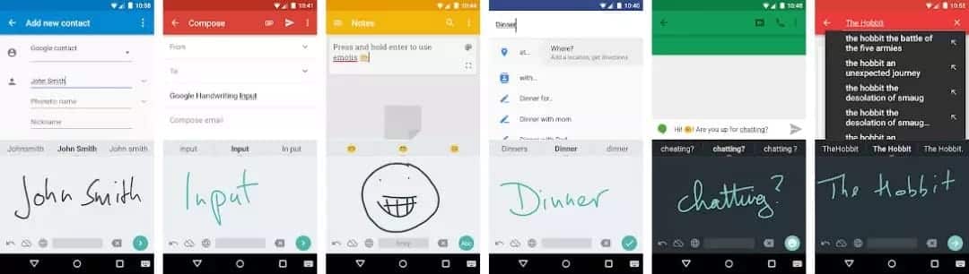 Google 手写界面