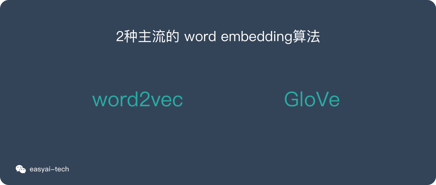 2 种主流的 word embedding 算法